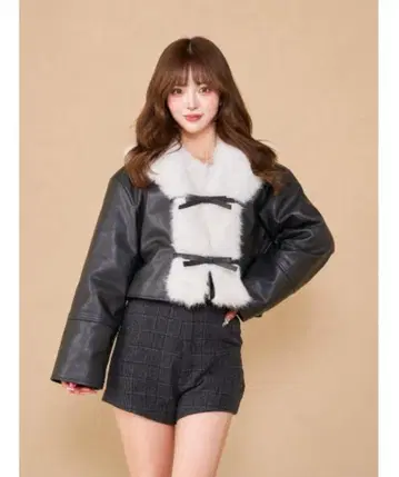 Darich 다리치 리본 벨트 빈티지 자켓 블랙