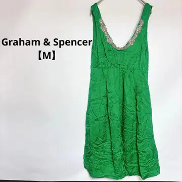 새상품급 Graham & Spencer [ M ] 슬리브리스 원피스 그린