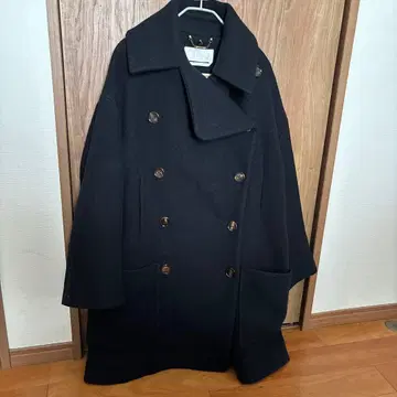 끌로에 블랙 울 피코트
