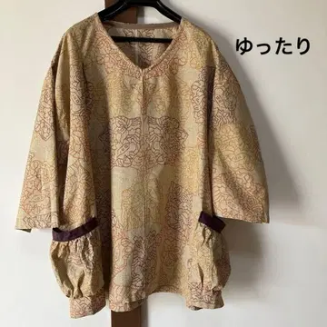 기모노 리메이크  튜닉 순수 실크