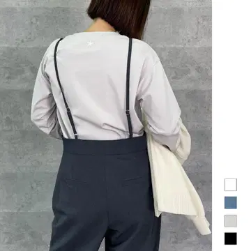 Anne-Kerry 새상품 별 자수 롱 T 85253924 (그레이지)