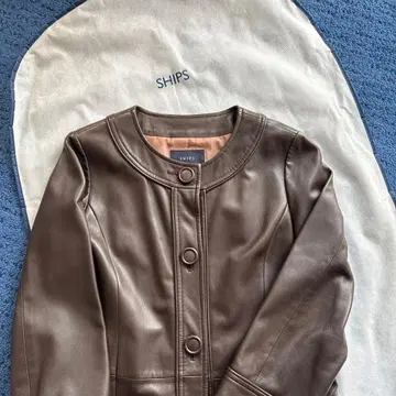 가죽 코트 SHIPS 브라운