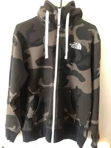 THE NORTH FACE 카모 패턴 풀 집업 후드티 S 사이즈