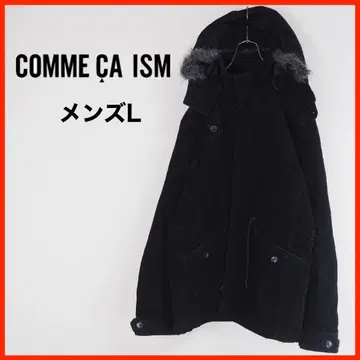 A4272 새상품급 COMME CA ISM*자켓*후드 부착*L*블랙