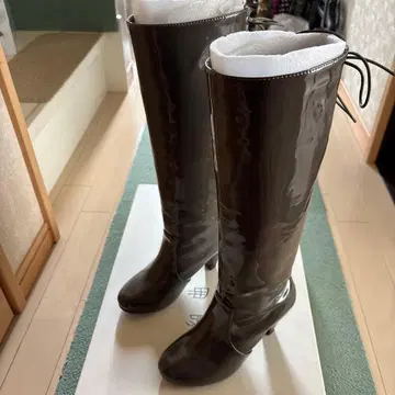 쿠미쿄쿠 다크 그레이 롱 부츠