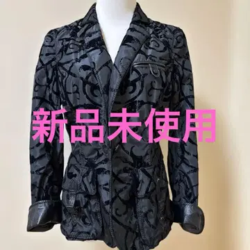 블랙 추상 무늬 자켓