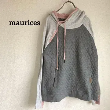 maurices 퀼팅 후드티 그레이 x 핑크