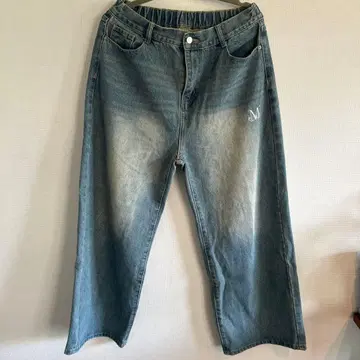 MUCENT wide denim washed jeans