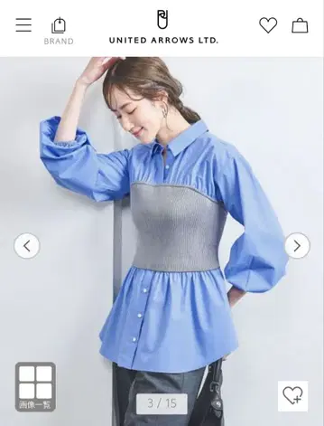 UNITED ARROWS LTD. 셔츠/블라우스 파랑