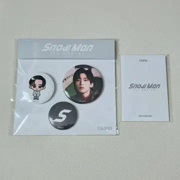 Snow Man 1st Pop Up 포토 카드 캔뱃지 세트 메구로 렌