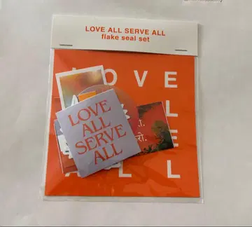 후지이 카제 LOVE ALL SERVE ALL 플레이크 씰 세트