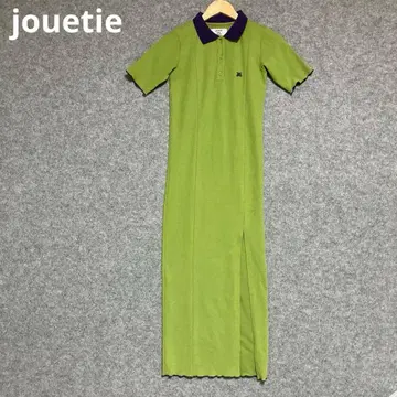 jouetie 그린 컬러 반팔 핏 폴로 원피스