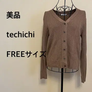 [ 새상품급 ] Te chichi/여성용/긴팔/가디건/브라운/리브