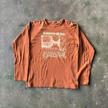 RADIOHEAD 래글런 롱 T 90s