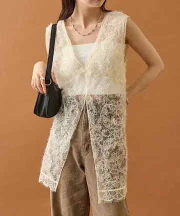 샤기 레이스 탱크 튜닉 mystic