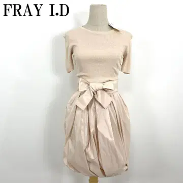 LA6450 택 포함 새상품 프레이 아이디 반팔 도킹 원피스 핑크0