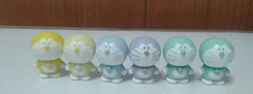 미니 도라 피규어 도라에몽 세트 파스텔 컬러
