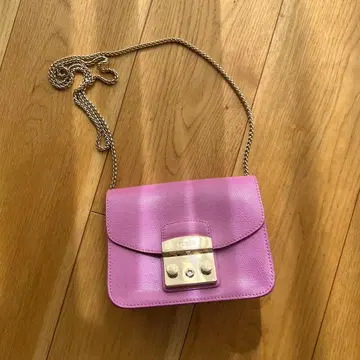 [FURLA] 가죽 숄더백 핑크