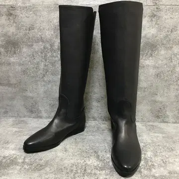 미사용급 REMME 레메 양가죽 롱 부츠 블랙 35