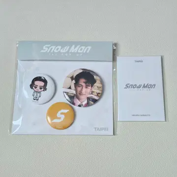 Snow Man 1st Pop Up 포토 카드 캔뱃지 세트 이와모토 테루