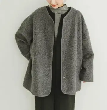 ITEMS URBAN RESEARCH 보아 자켓 그레이