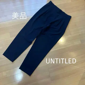 UNTITLED 네이비 슬랙스