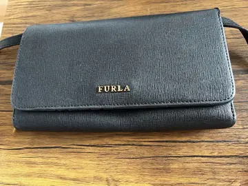 FURLA 블랙 가죽 숄더백