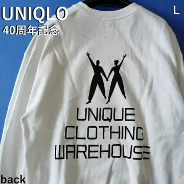 UNIQLO 유니클로 40주년 로고 스웨트 셔츠 트레이닝복 남녀 공용 L