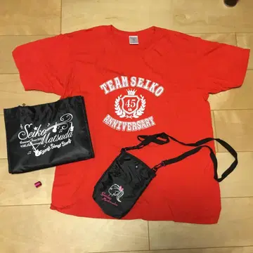 TEAM SEIKO 45주년 기념 T셔츠 XL과 스마트폰 파우치 백 세트