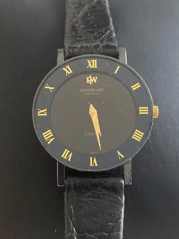 새상품급 Raymond Weil Othello 손목시계 골드