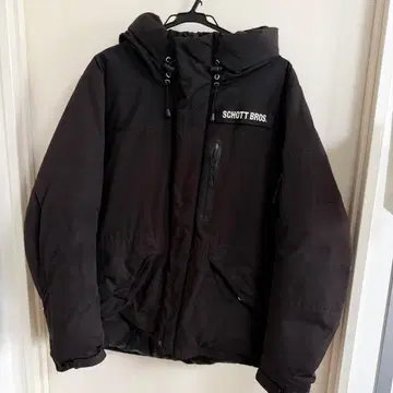 Schott Bros. 블랙 다운 자켓 L 사이즈