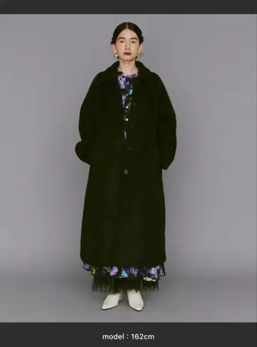 샤기 롱 코트