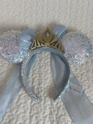 새상품급 홍콩 디즈니랜드 엘사 왕관 머리띠