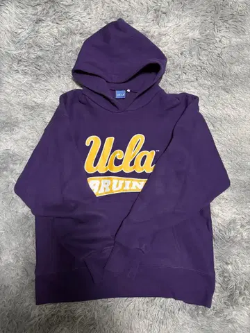UCLA 후드티 보라색 노랑 스트릿