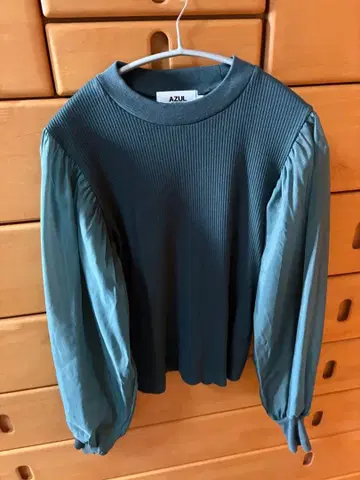 AZUL by moussy 다크 그린 긴팔 상의 M