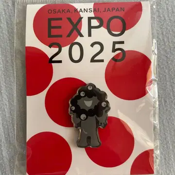 오사카 간사이 만박 EXPO2025 블랙 미야쿠미야쿠 핀 배지