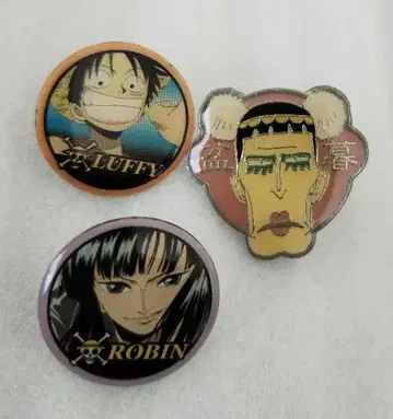 ONEPIECE 루피 로빈 봉쿠레 핀 배지