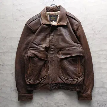 빈티지 G-1 플라이트 자켓 XL 천연 가죽 가죽 자켓