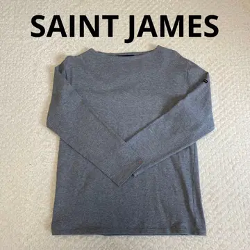 SAINT JAMES 그레이 긴팔 티셔츠