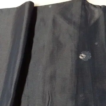 다크 네이비 꽃무늬 자수 기모노 여름용 호몬기