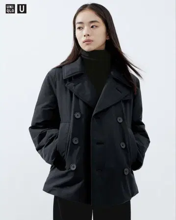 UNIQLO U 패디드 숏 피코트 [ 블랙 ]