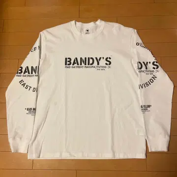 rats 프린트 롱 슬리브 티셔츠 WHT 미사용 새상품 M 사이즈