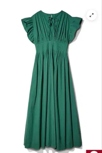 [ Rosyluce ] GATHER FLARE COTTON DRESS