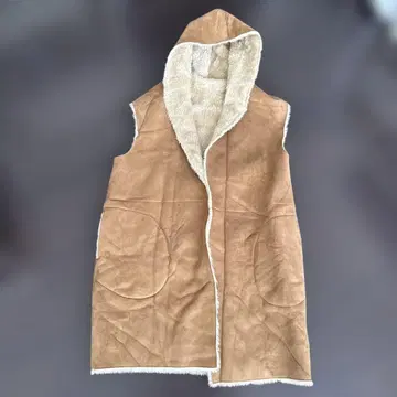 MidiUmi 브라운 후드 부착 베스트