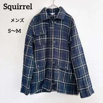 [ Squirrel ] 체크 무늬 셔츠 자켓 그린 남성용 S~M