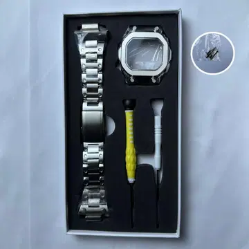 미사용 새상품 G-shock GX-56 용 호환 케이스 스테인리스 실버