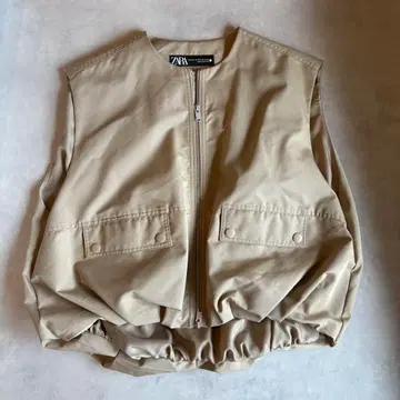 ZARA 자라 ZW 컬렉션 오버 사이즈 볼륨 베스트 XS-S