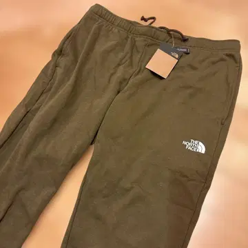 미사용 새상품 THE NORTH FACE 스웨트 팬츠 올리브