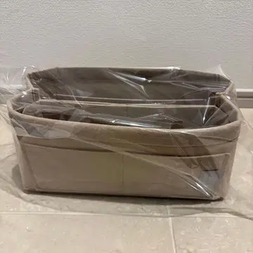 새상품 아시야 하티 버킨30 백 인 백 이너 파우치 베이지