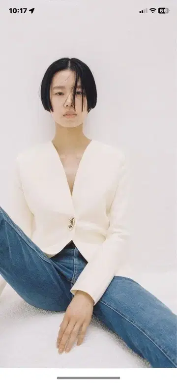 ZARA 노카라 자켓